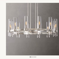 Restoration Hardware Ravelle Silver Ceiling Lamp