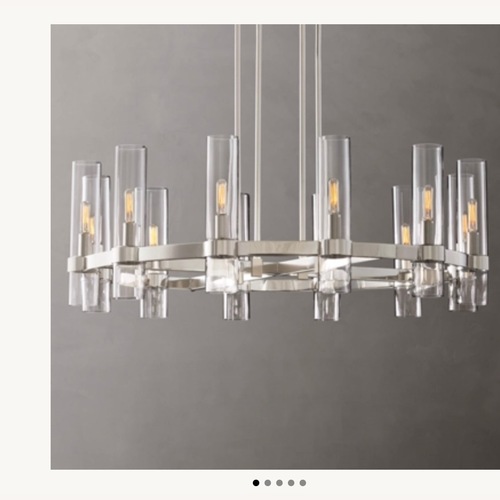 Used Restoration Hardware Ravelle Silver Ceiling Lamp for sale on AptDeco