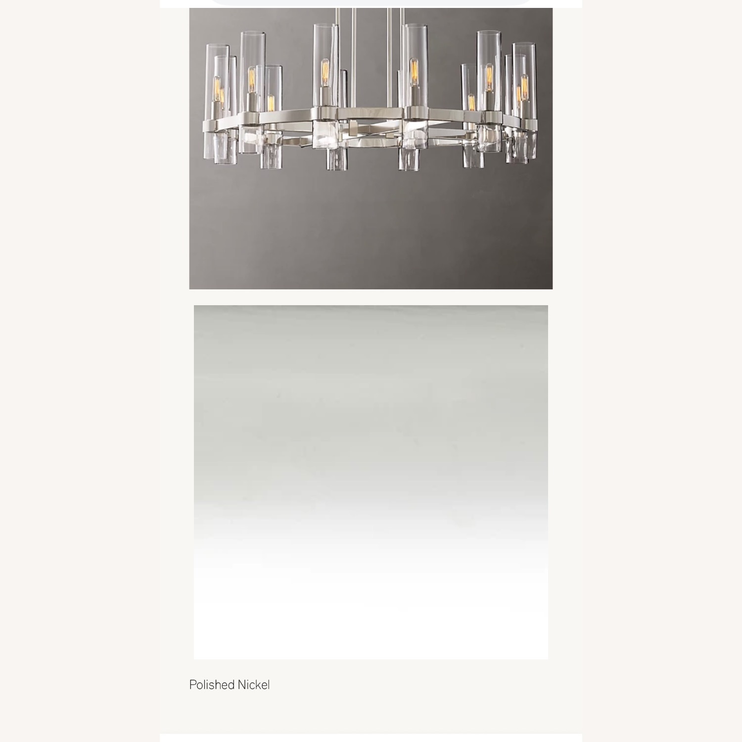 Restoration Hardware Ravelle Silver Ceiling Lamp - image-6