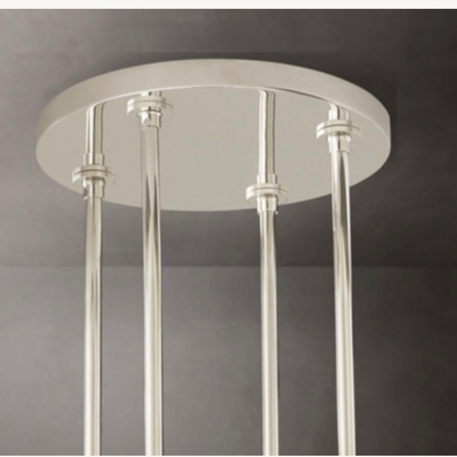 Restoration Hardware Ravelle Silver Ceiling Lamp - image-1
