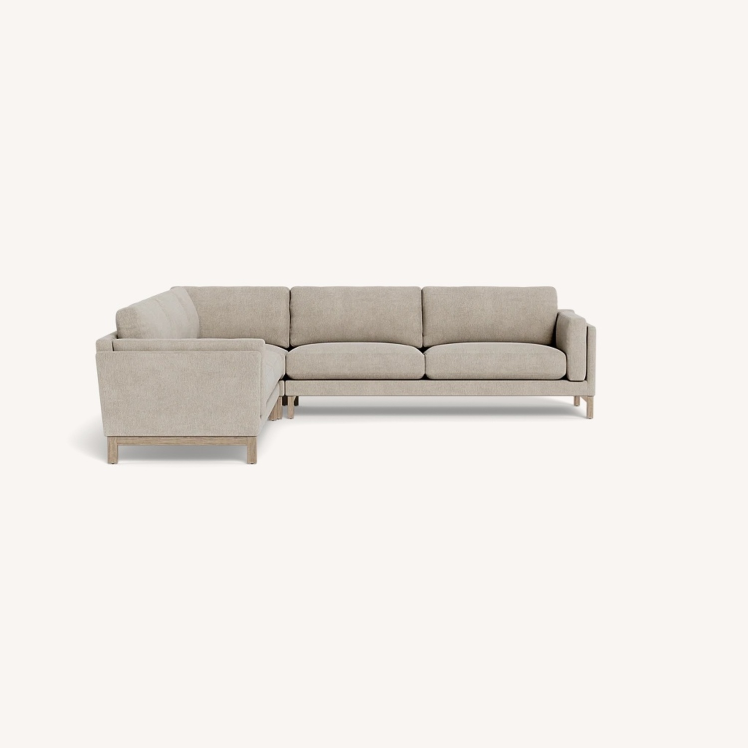 Interior Define Natural Fabric 3+ Seater Sofa - image-0