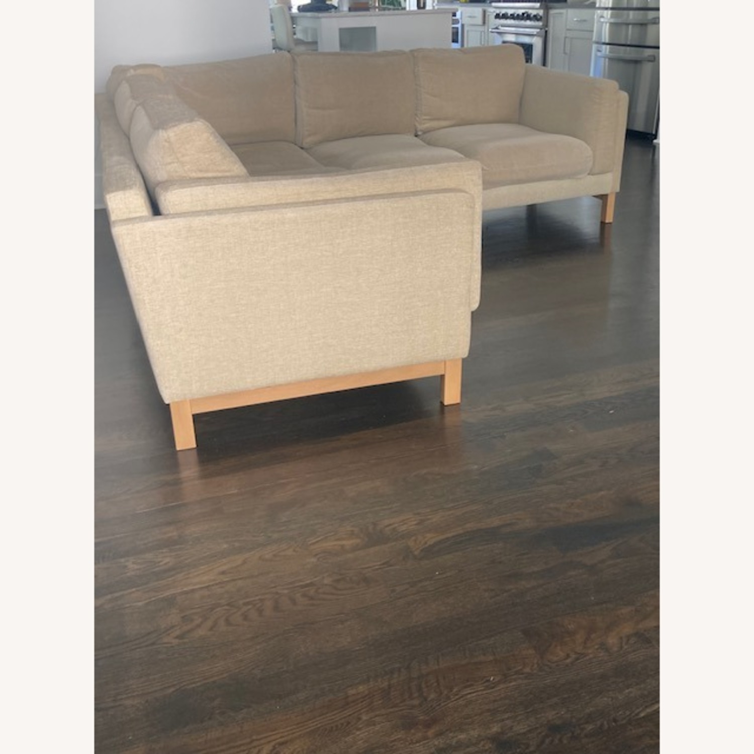 Interior Define Natural Fabric 3+ Seater Sofa - image-2