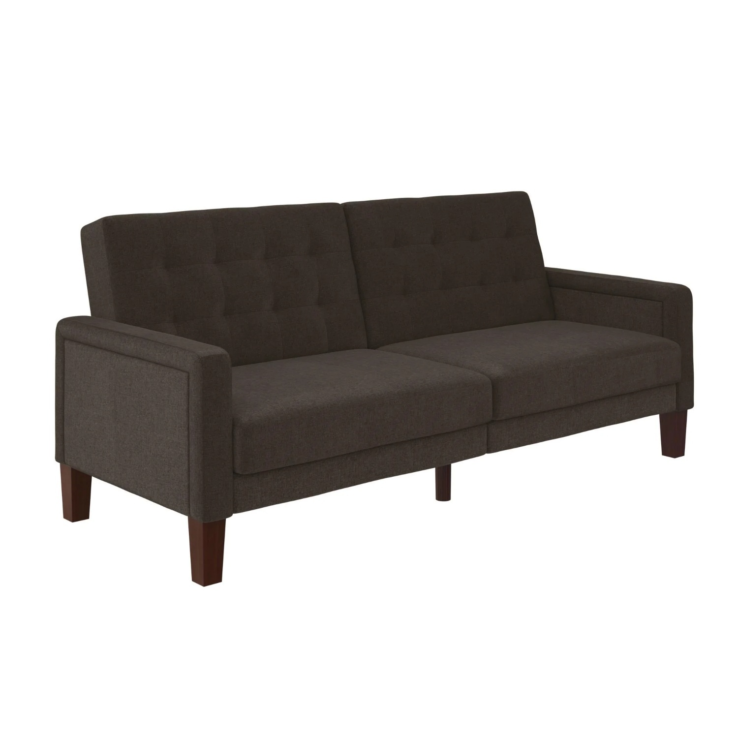 Dark Gray Fabric Futon - image-5