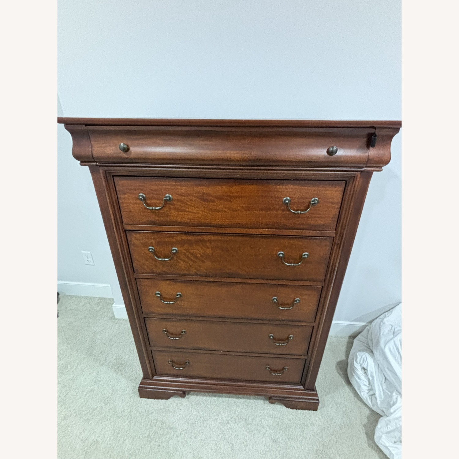 Raymour & Flanigan Dark Brown Wood Dresser - image-1