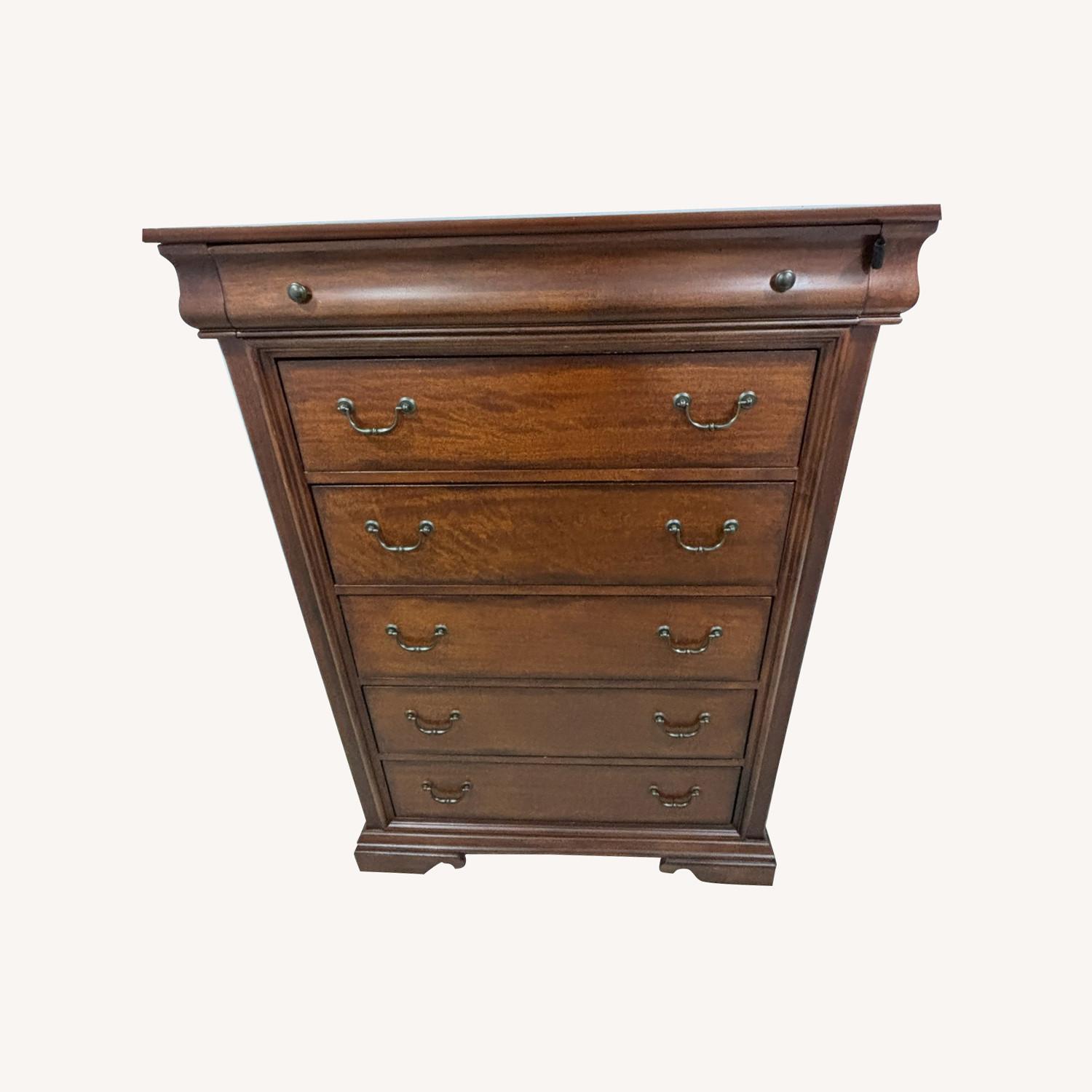 Raymour & Flanigan Dark Brown Wood Dresser - image-0