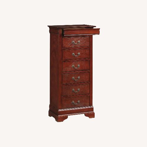 Used Raymour & Flanigan Dark Brown Wood Dresser for sale on AptDeco