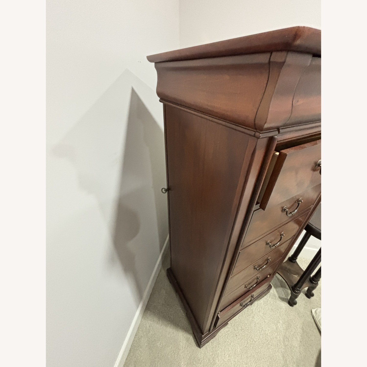 Raymour & Flanigan Dark Brown Wood Dresser - image-3