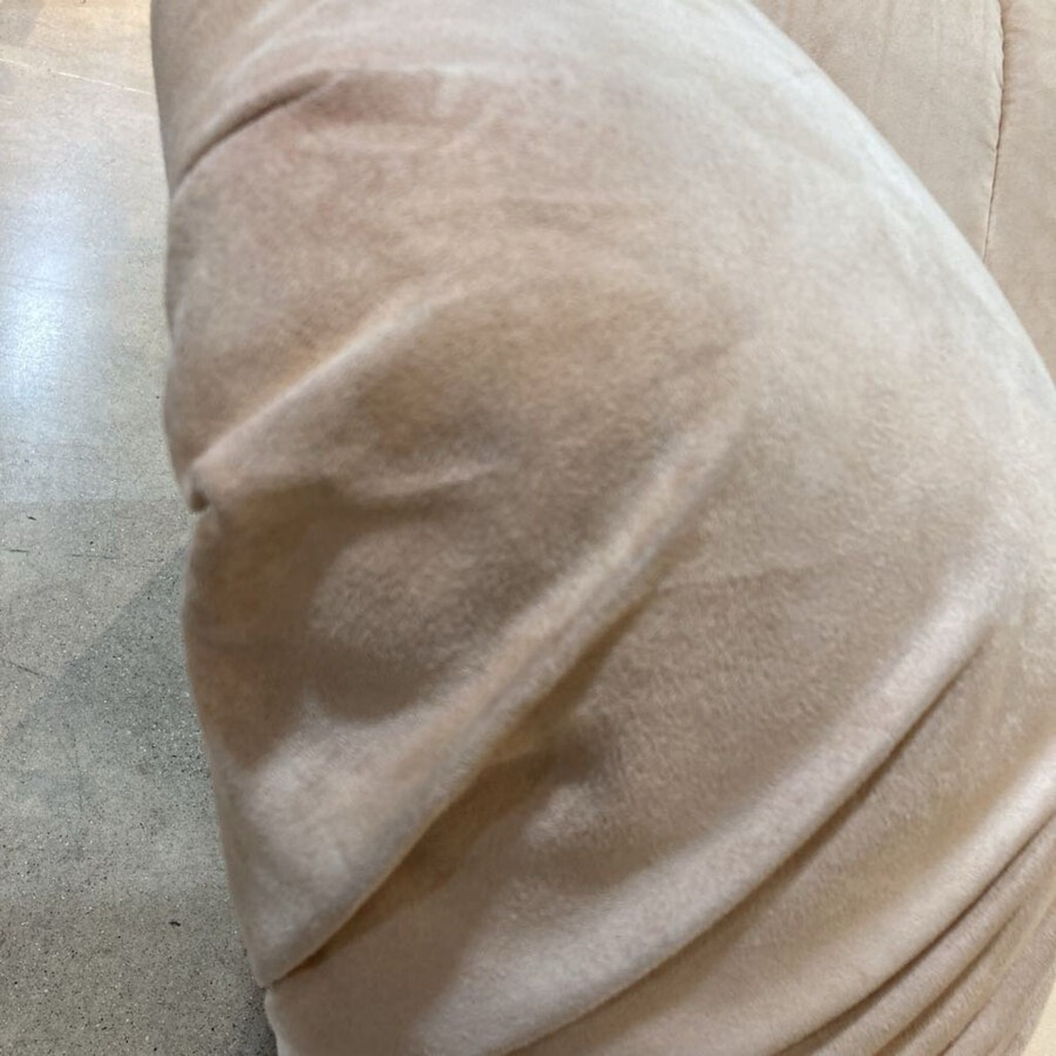 Oversized Flared Cube Microfiber Chair - image-8