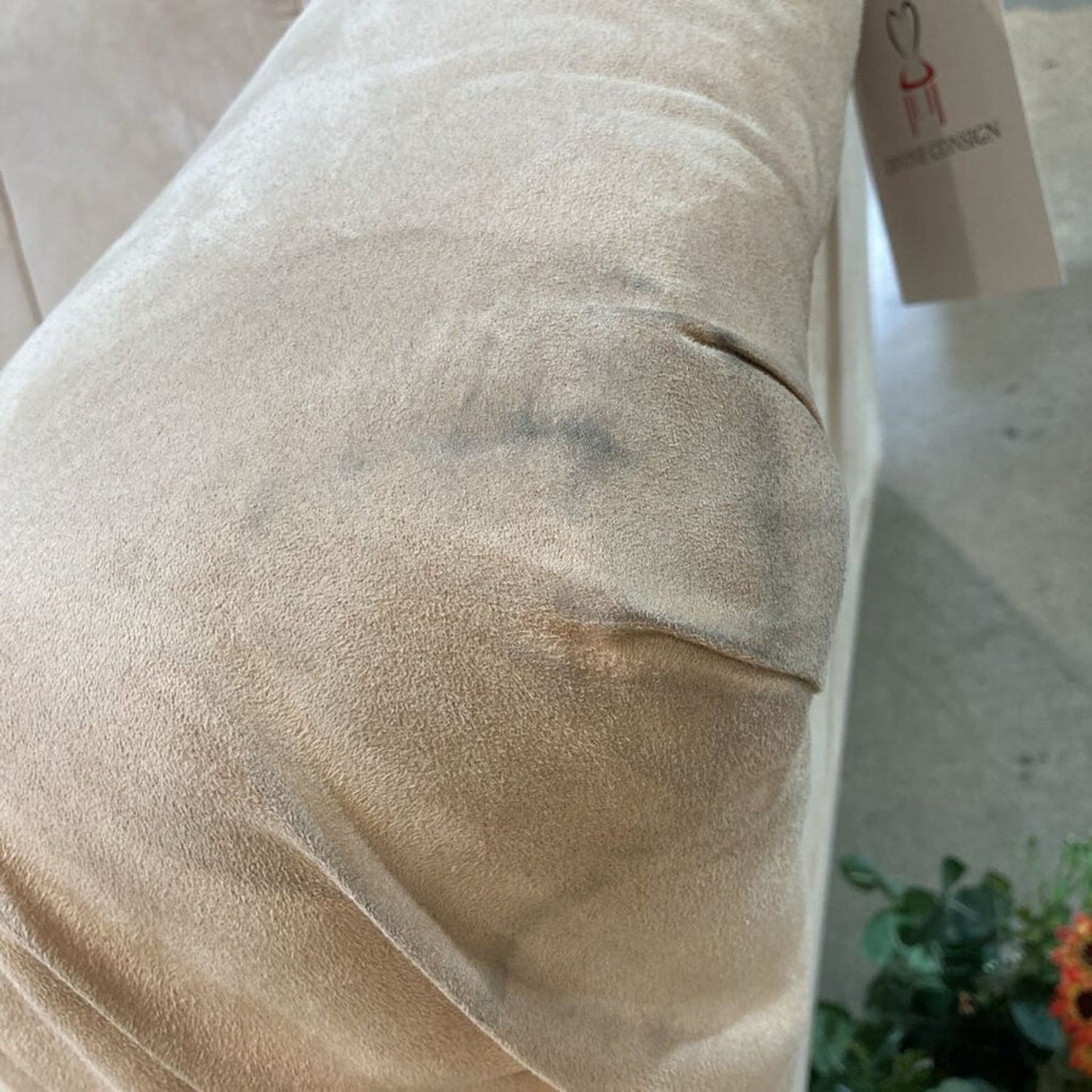 Oversized Flared Cube Microfiber Chair - image-6