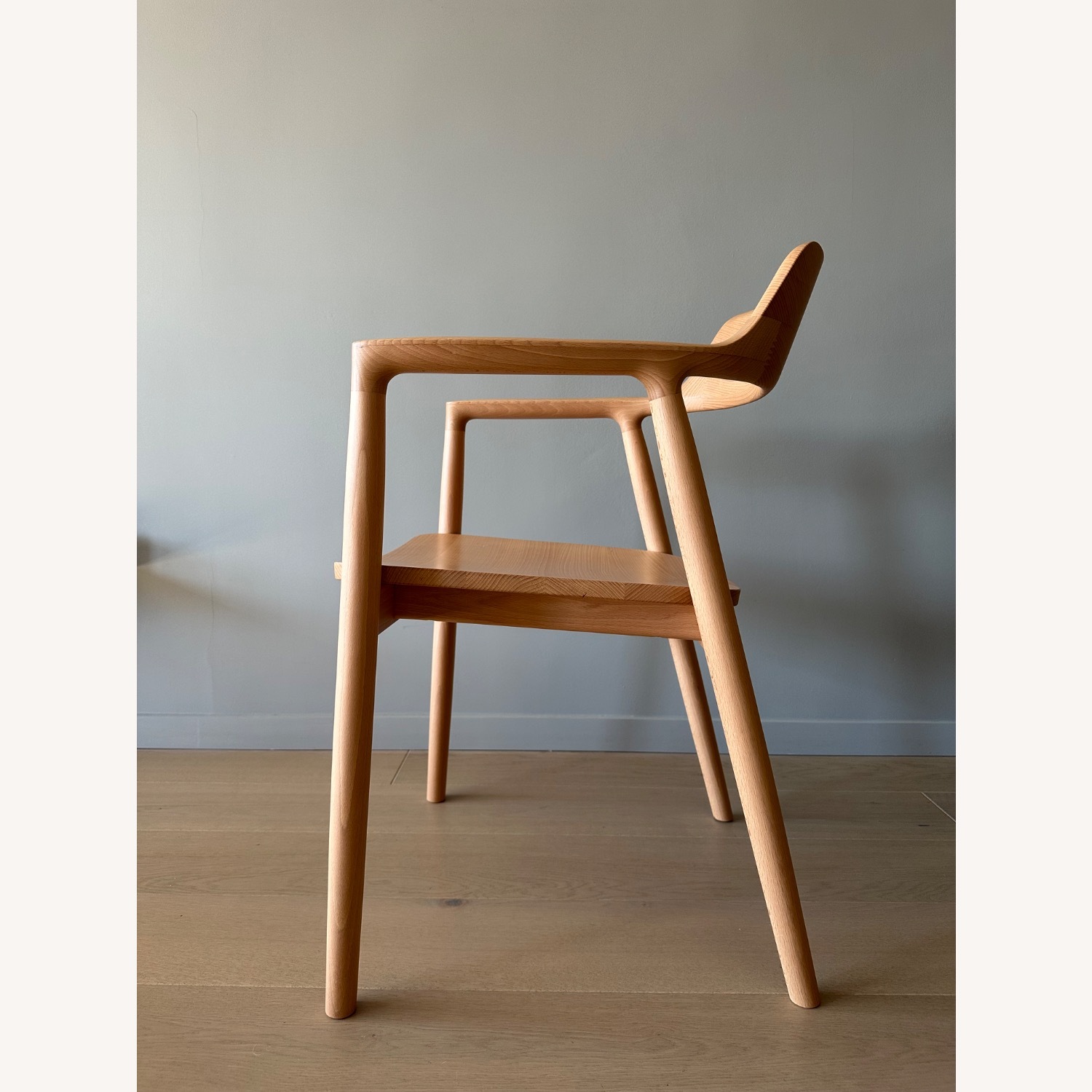 Natural Wood Dining Chairs - image-1