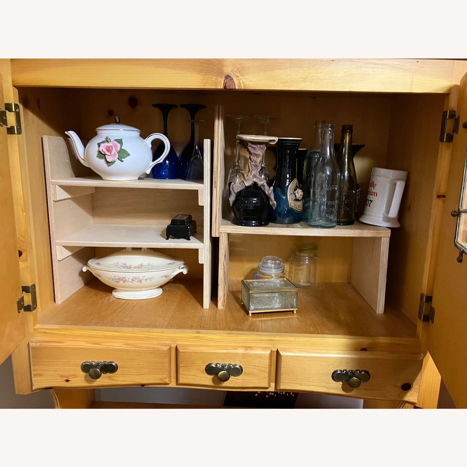 Natural Oak Credenza - image-3