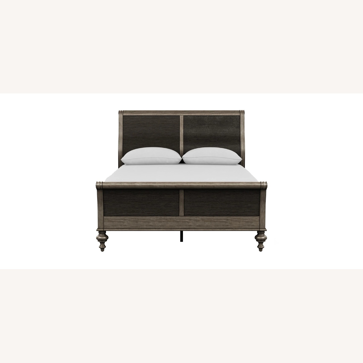 Ethan Allen Kingston Dark Gray Wood Queen Bed - image-8