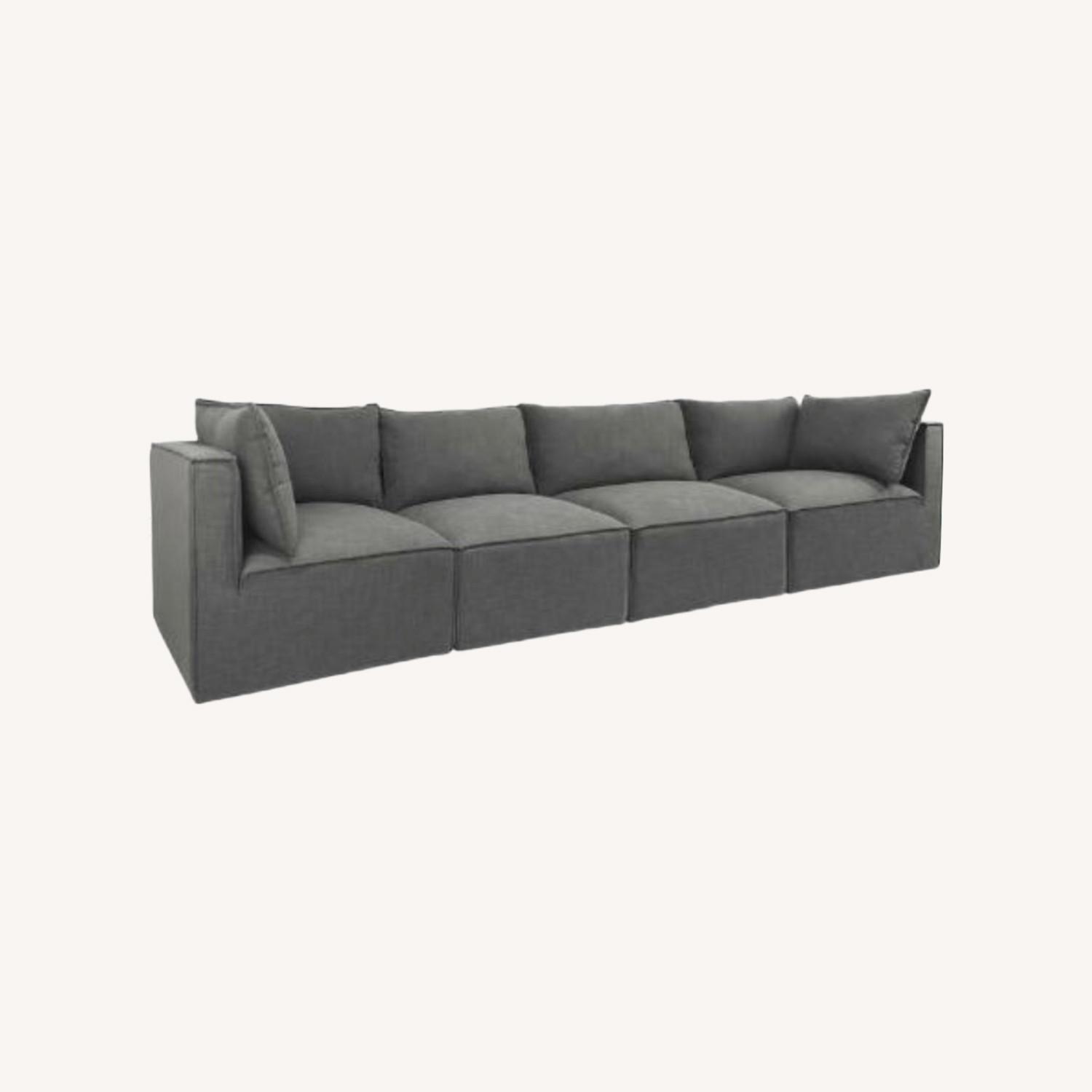 Tyson Grey 4 Piece Modular Sofa - image-0