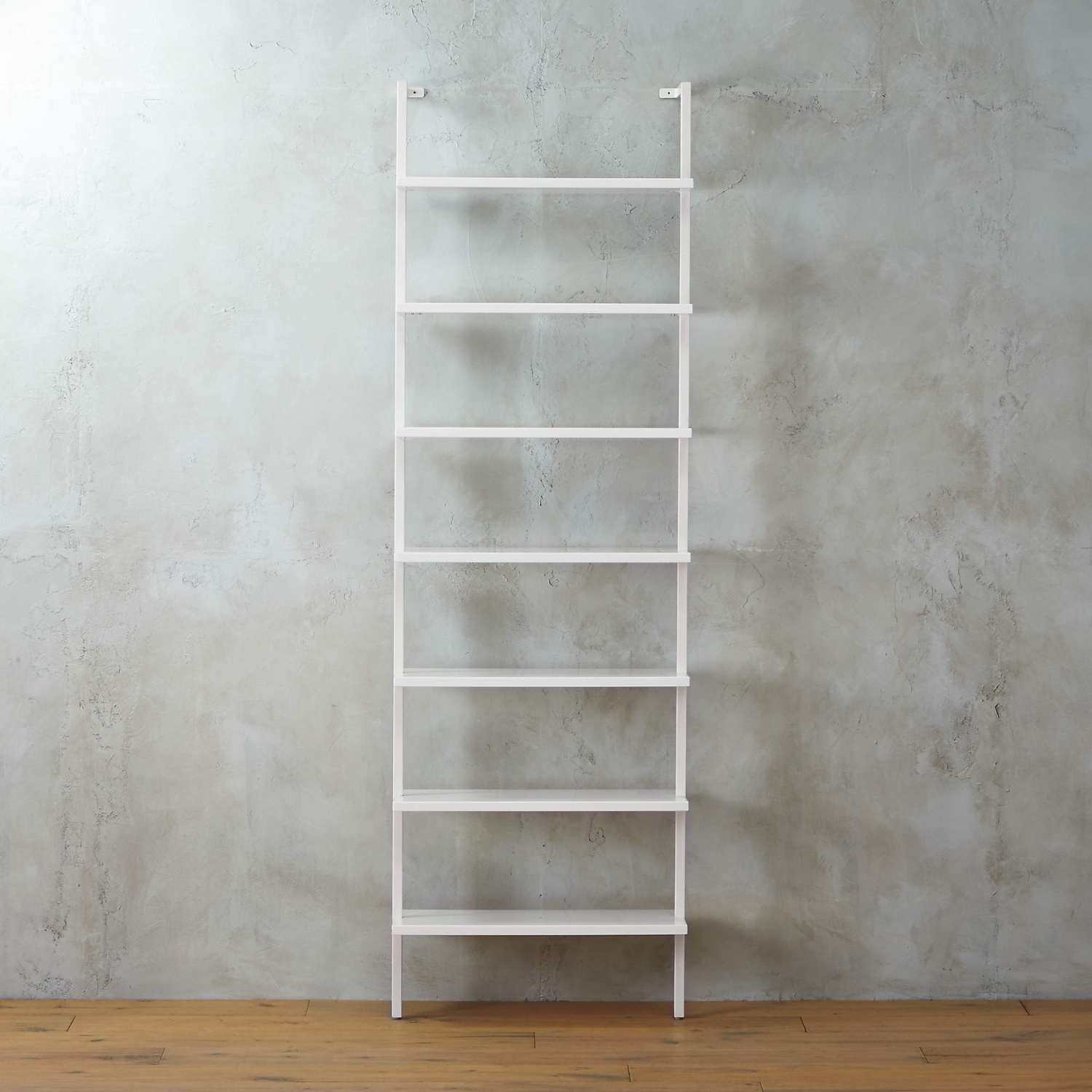 CB2 Stairway 96" White Metal Wall Mount Bookcase - image-4