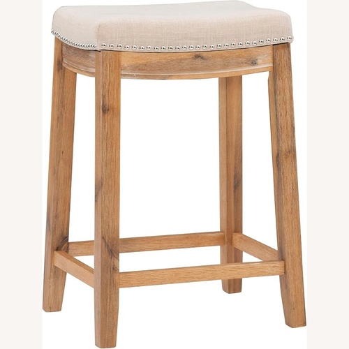 Used Light Gray Wood Stools for sale on AptDeco