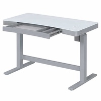 Tresanti White Metal Stand Up Desk