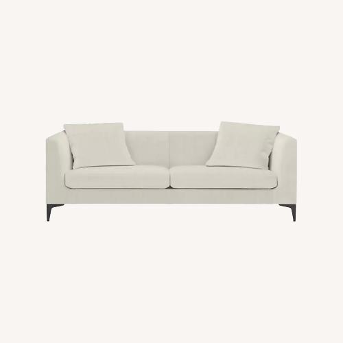 Used Room & Board Sterling White Fabric 3+ Seater Sofa for sale on AptDeco