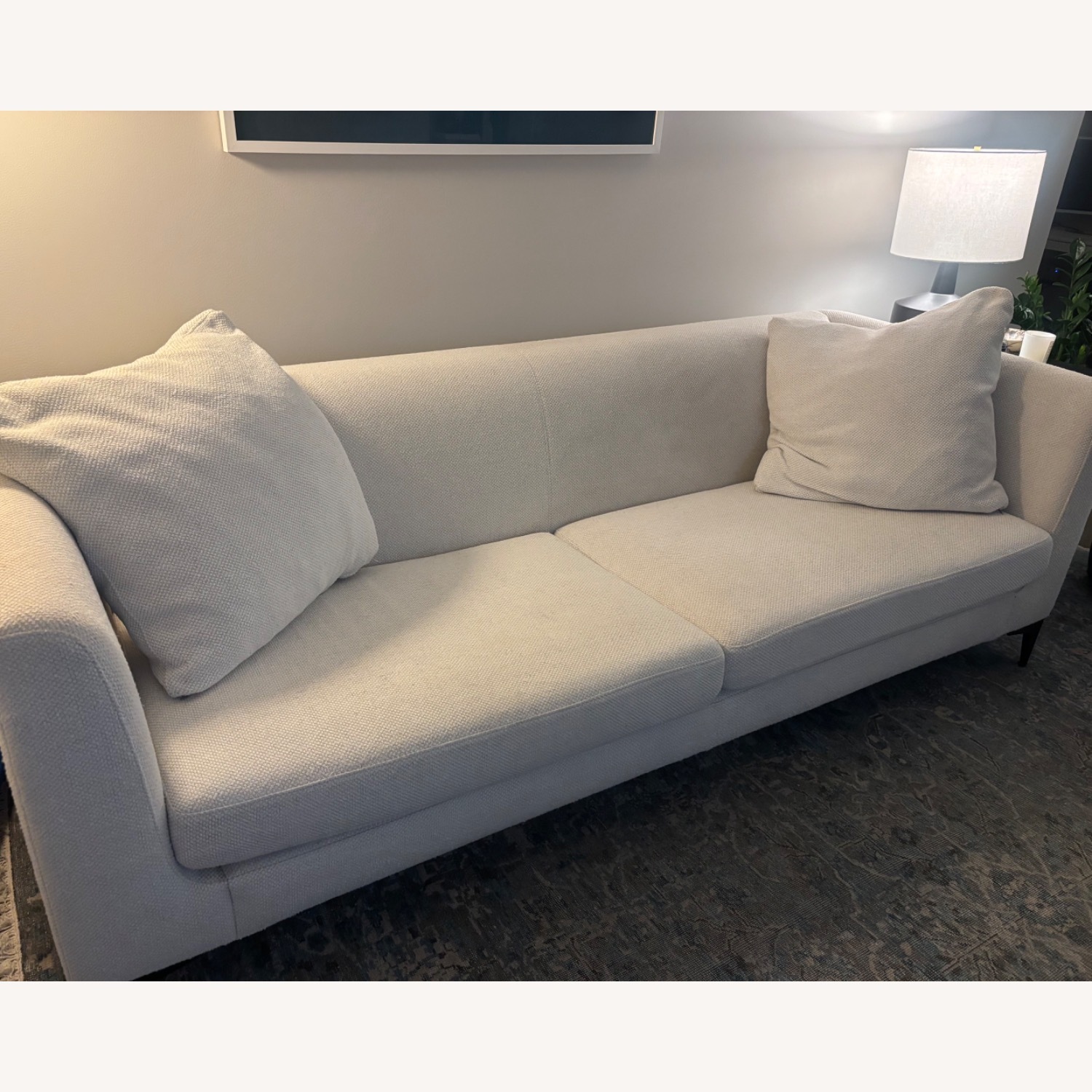 Room & Board Sterling White Fabric 3+ Seater Sofa - image-1