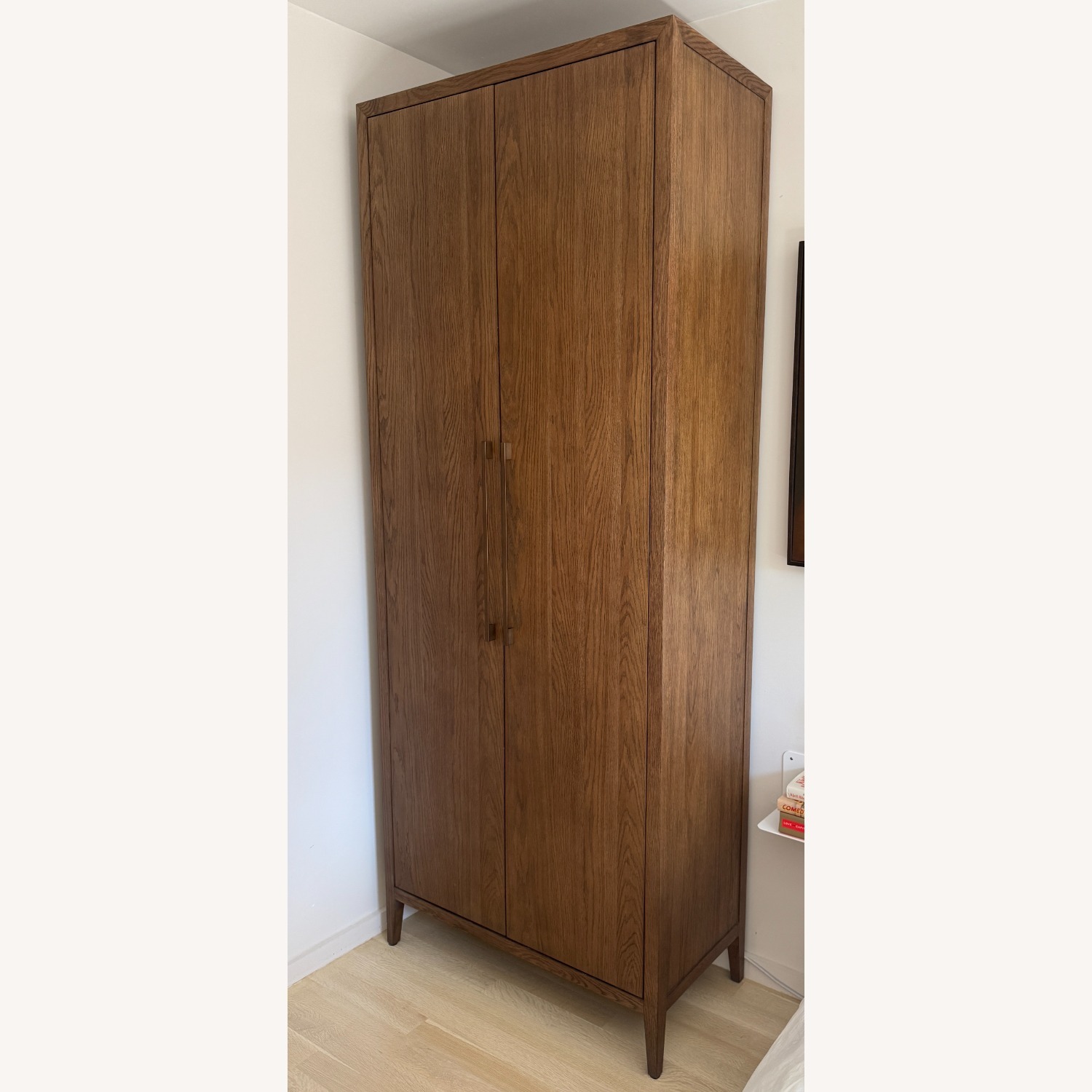 Restoration Hardware French Contemporary Dark Brown Wood Armoire - image-2