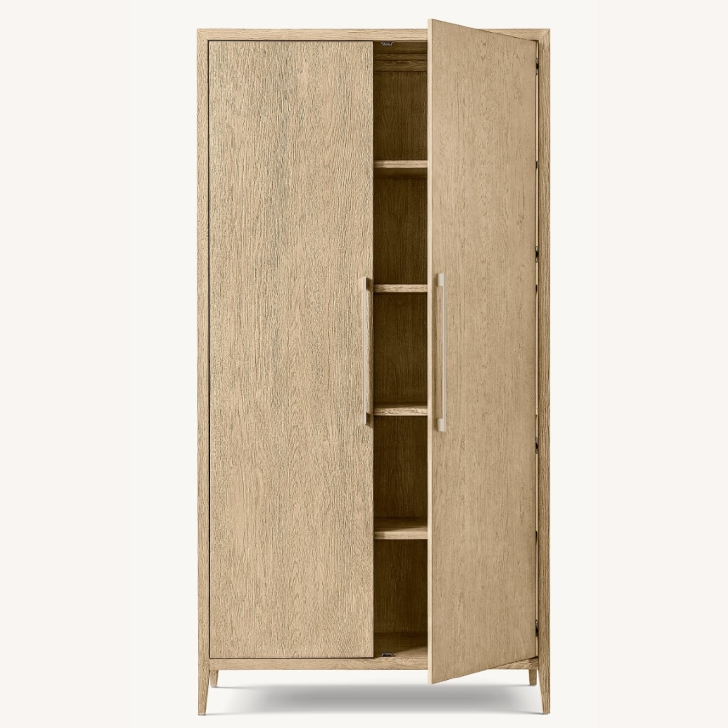 Restoration Hardware French Contemporary Dark Brown Wood Armoire - image-5