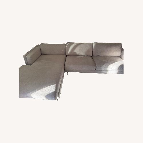 Used Living Spaces Light Grey Couch  for sale on AptDeco