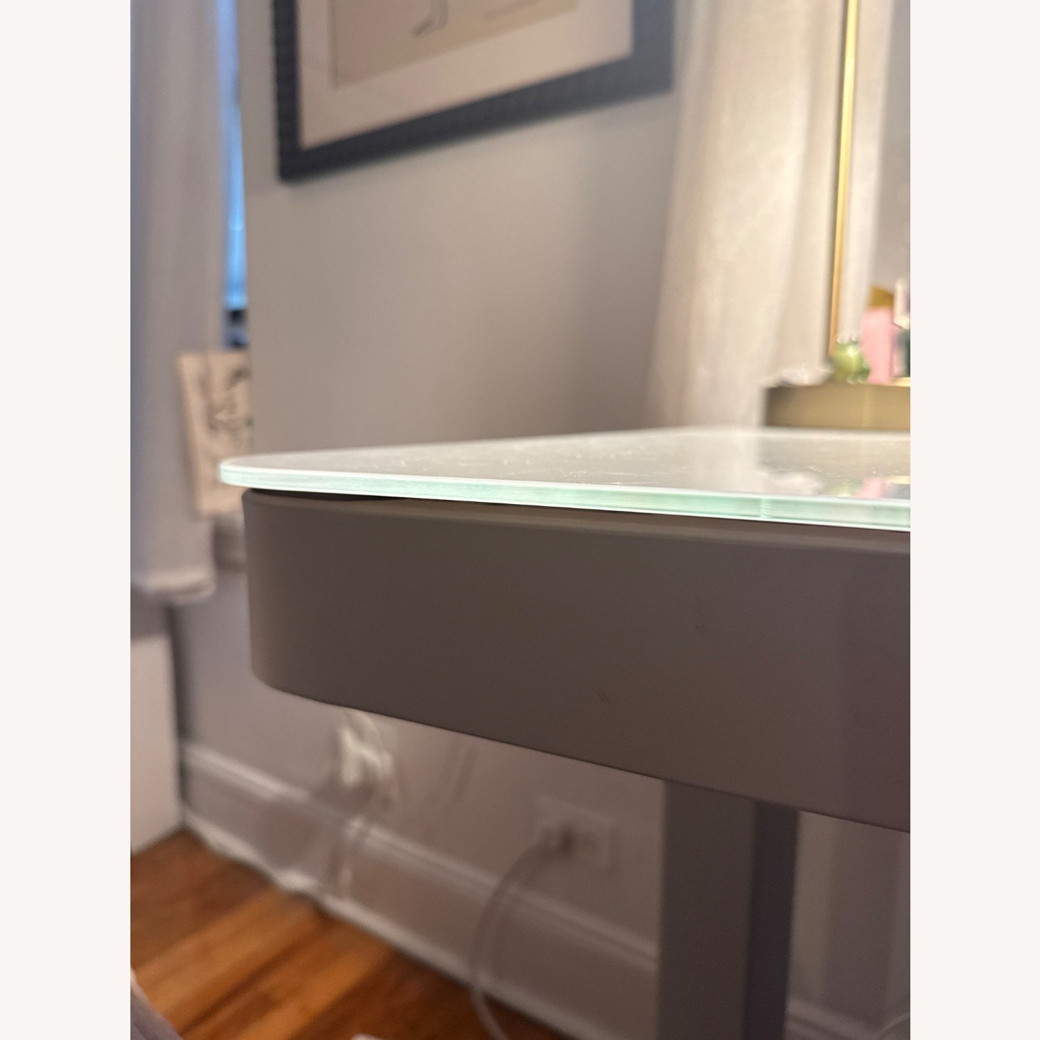 Light Gray Metal Standing Desk - image-5