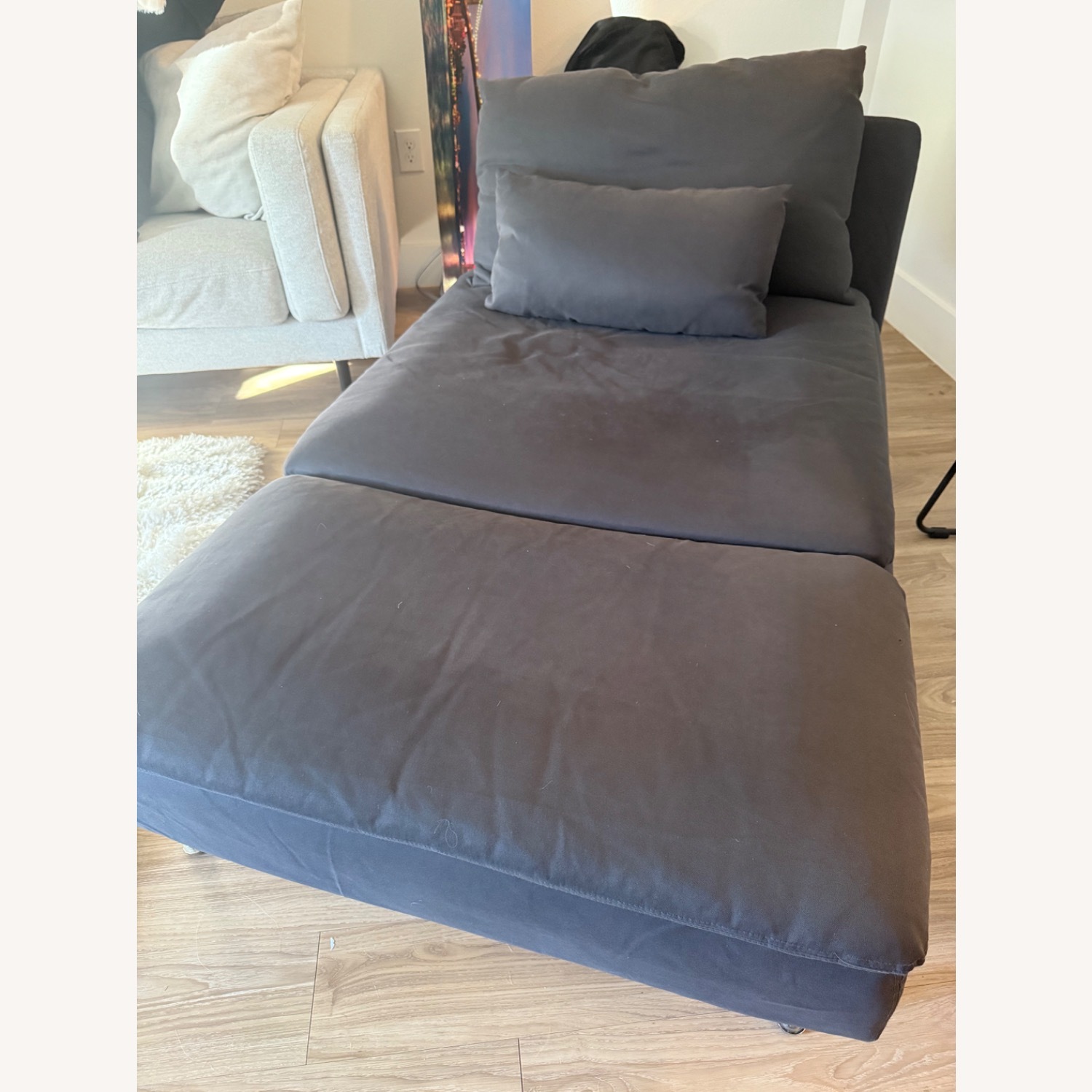 IKEA Blue Fabric Futon - image-3