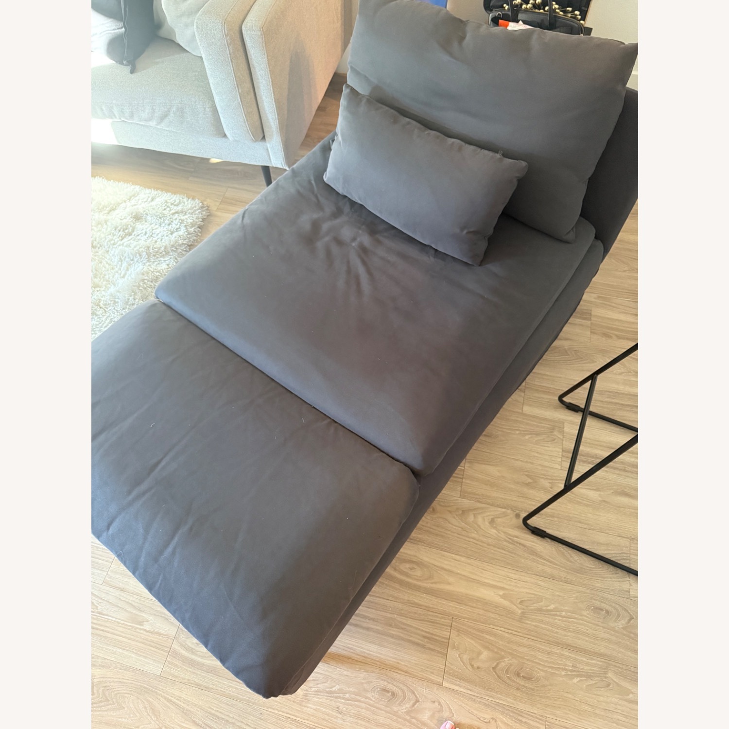 IKEA Blue Fabric Futon - image-1