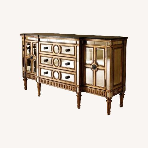 Used Horchow by Neiman Marcus Golden Mirrored Console for sale on AptDeco
