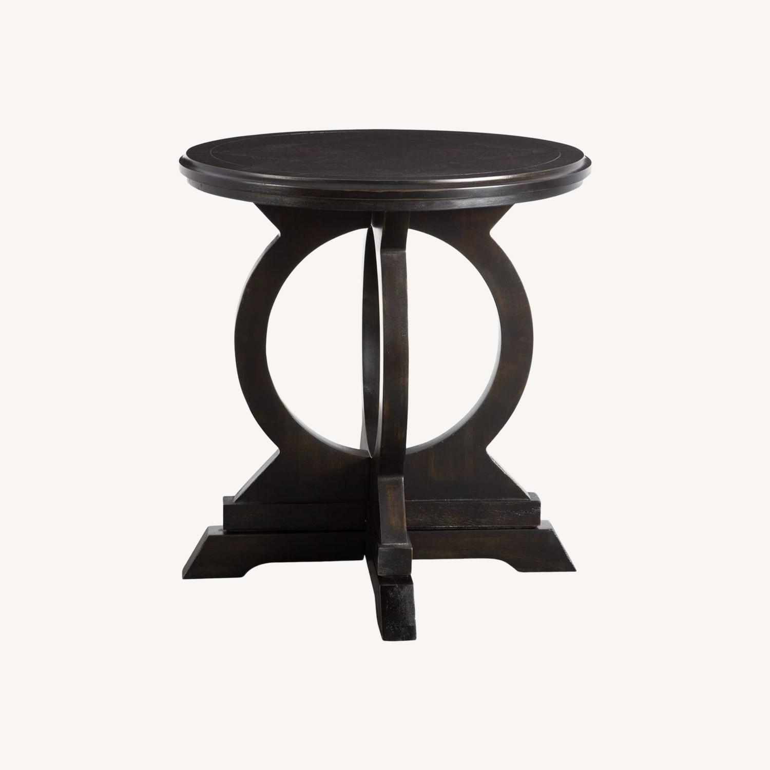 Uttermost Maiva Black Wood Side Table - image-0