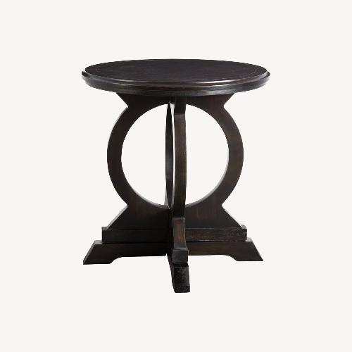 Used Uttermost Maiva Black Wood Side Table for sale on AptDeco
