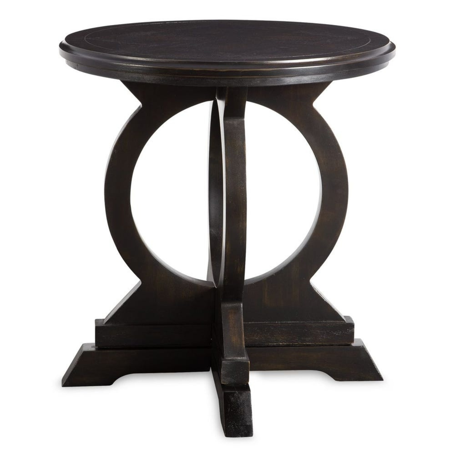 Uttermost Maiva Black Wood Side Table - image-6