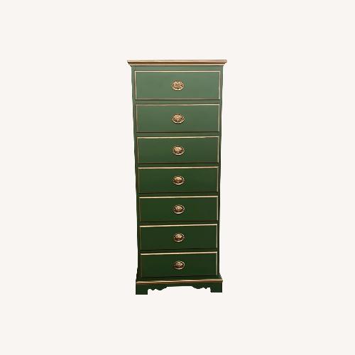Used Vintage/Antique Green Wood Dresser for sale on AptDeco