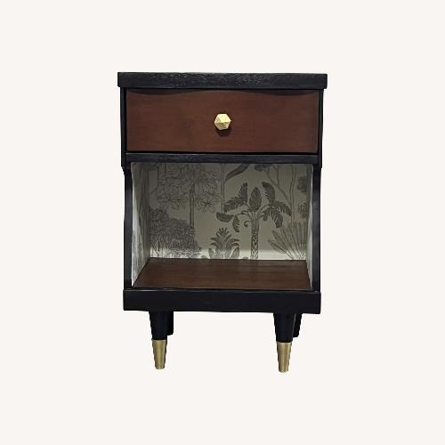 Used Vintage/Antique Finds Black Wood Nightstand for sale on AptDeco