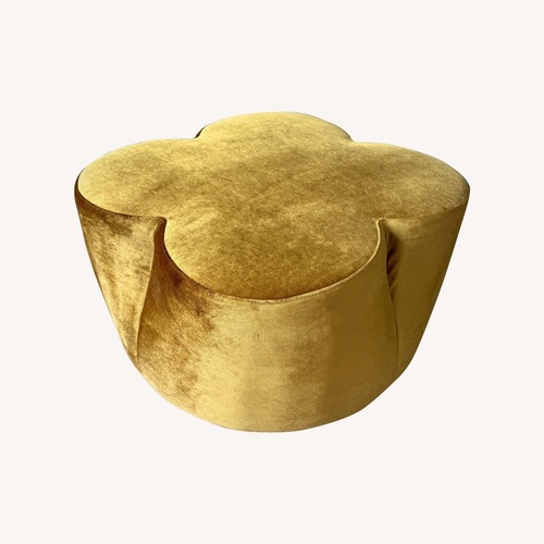 Used Velvet Clover Ottoman/Coffee Table for sale on AptDeco