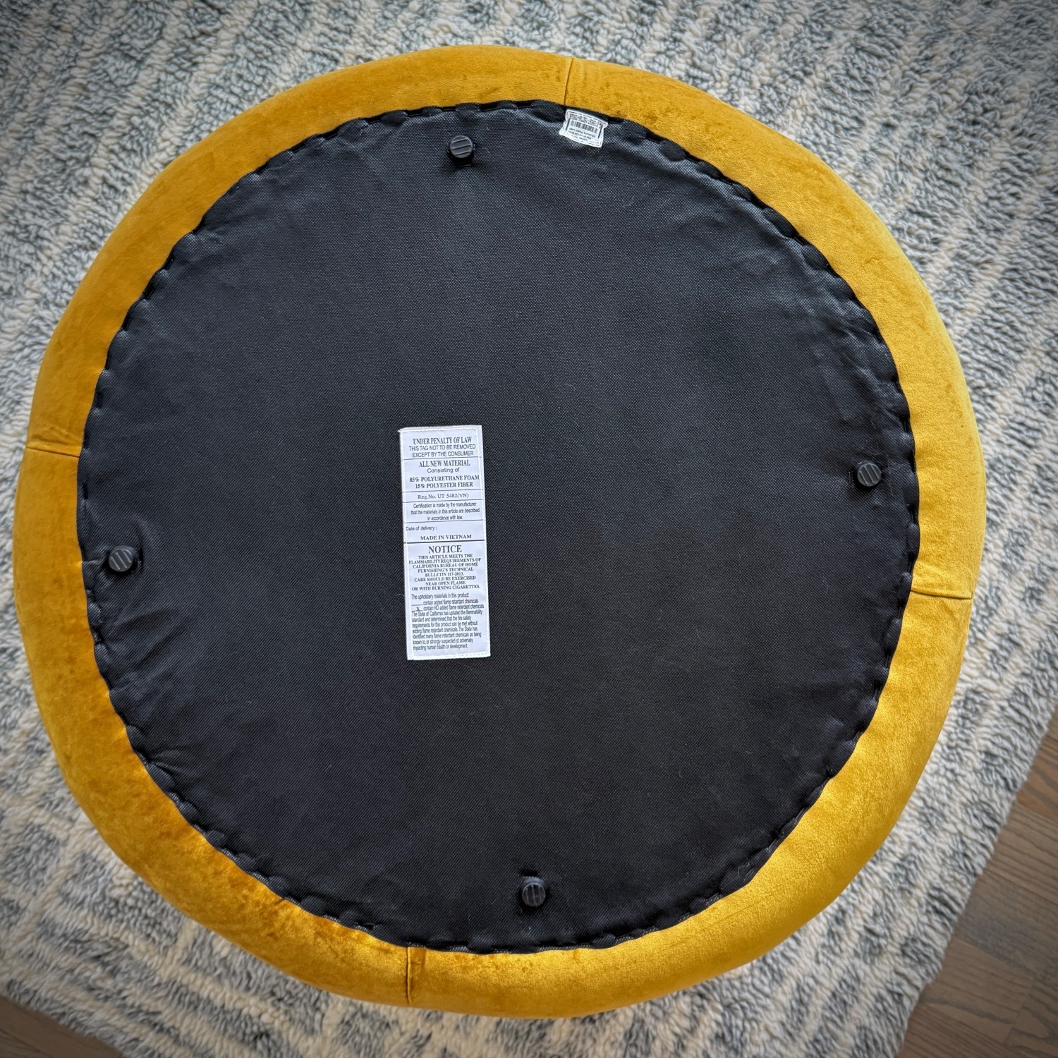 Velvet Clover Ottoman/Coffee Table - image-3