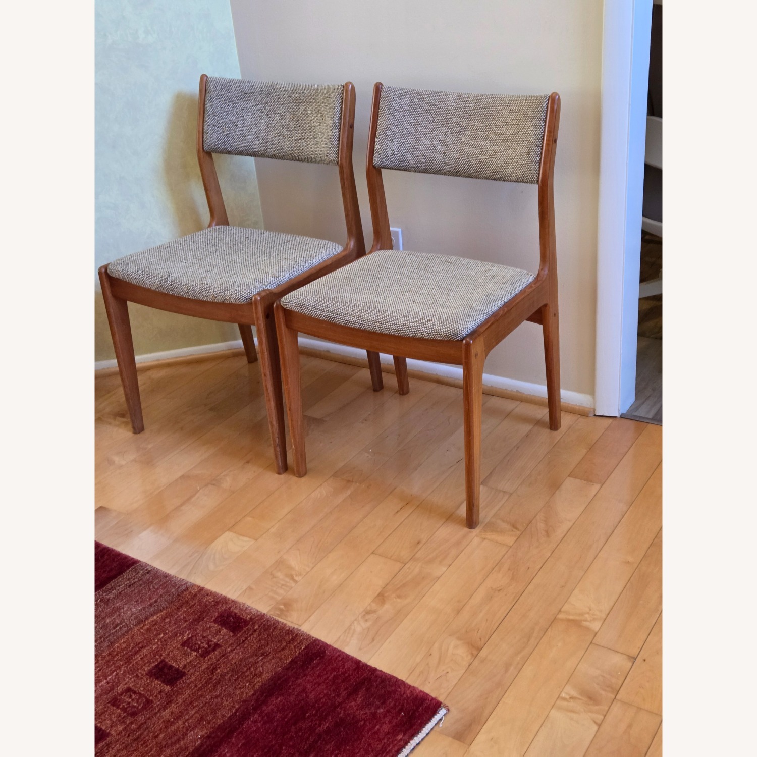 Natural Teak Dining Chairs - image-6