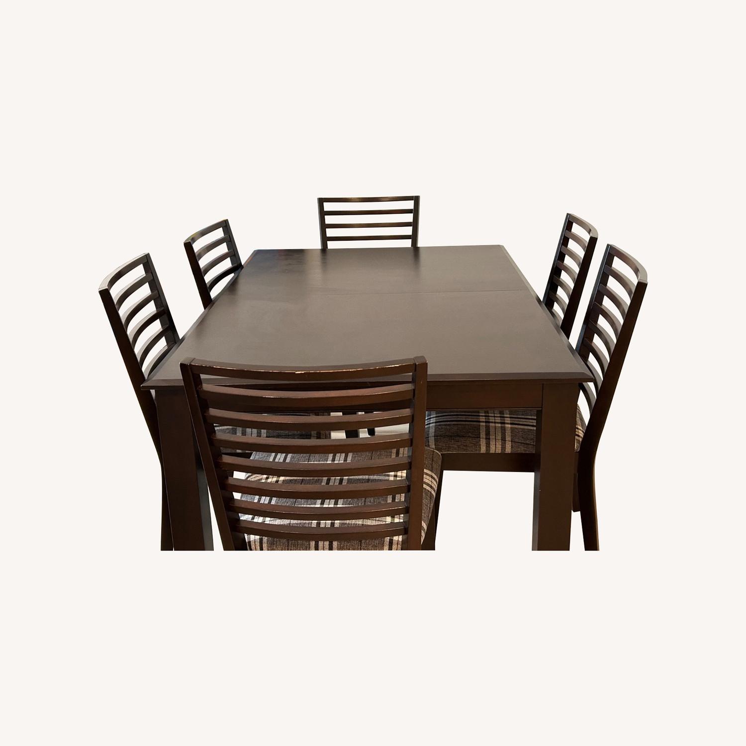 Canadel Dark Brown Wood Dining Set - image-0