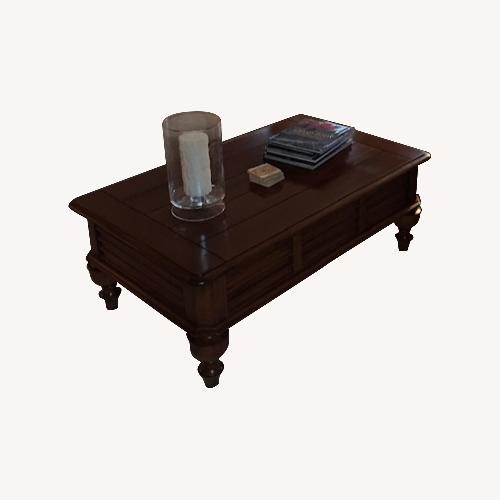 Used Ethan Allen Wood Coffee Table for sale on AptDeco