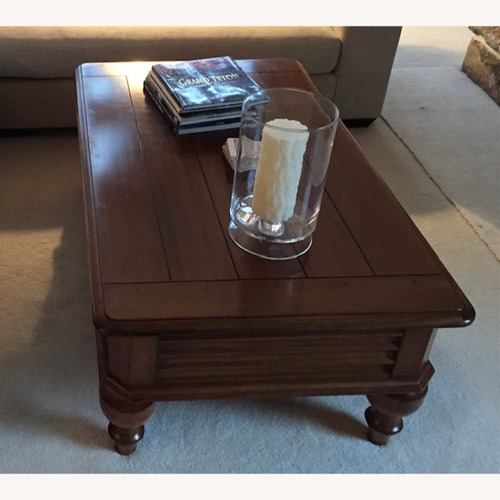 Used Ethan Allen Wood Coffee Table for sale on AptDeco