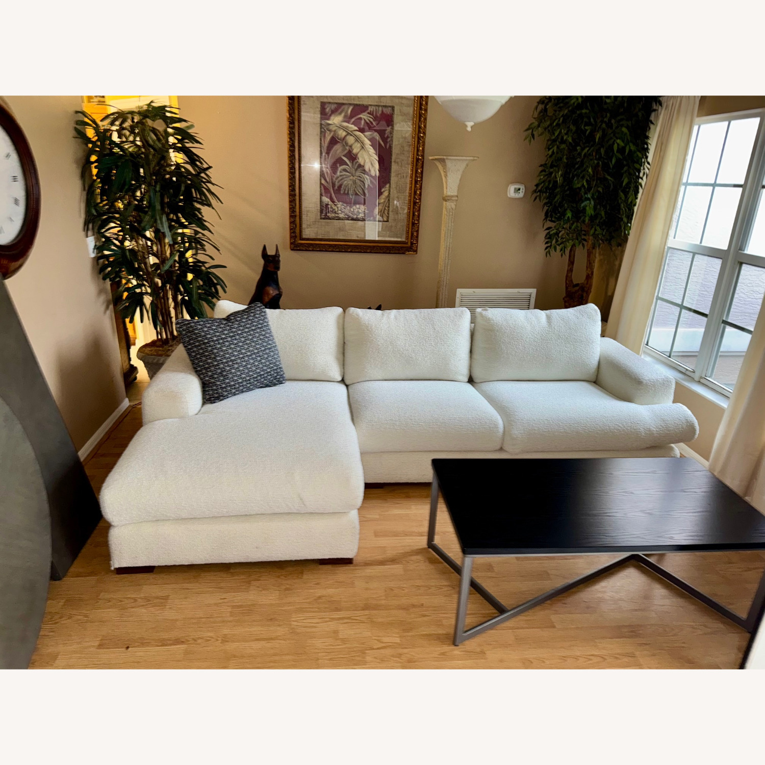 Chateau D'ax Eden White Fabric 2 Piece Sectional - image-2