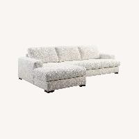 Chateau D'ax Eden White Fabric 2 Piece Sectional
