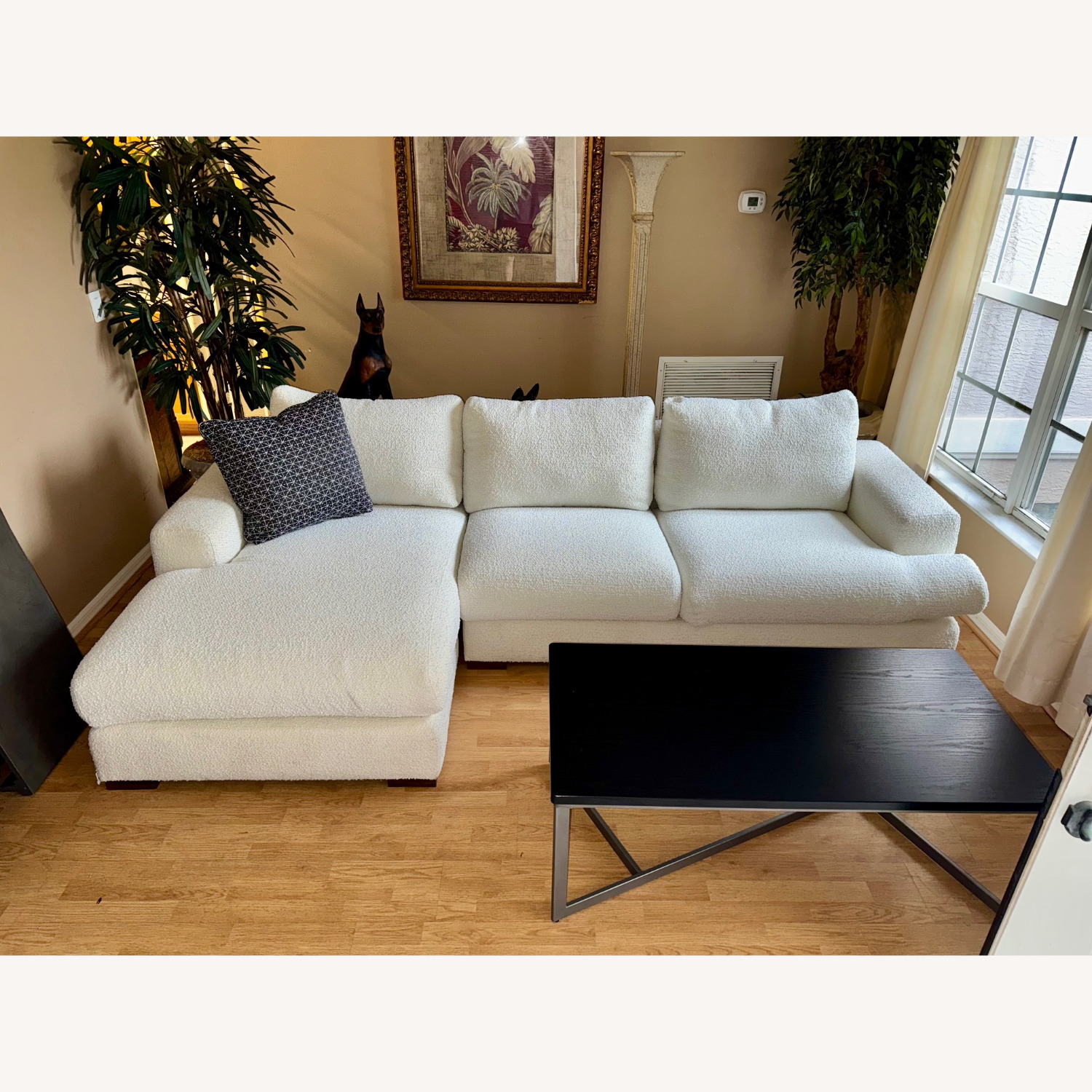 Chateau D'ax Eden White Fabric 2 Piece Sectional - image-5
