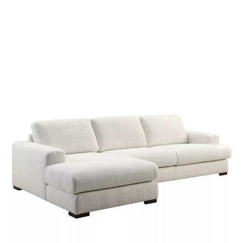 Used Chateau D'ax Eden White Fabric 2 Piece Sectional for sale on AptDeco