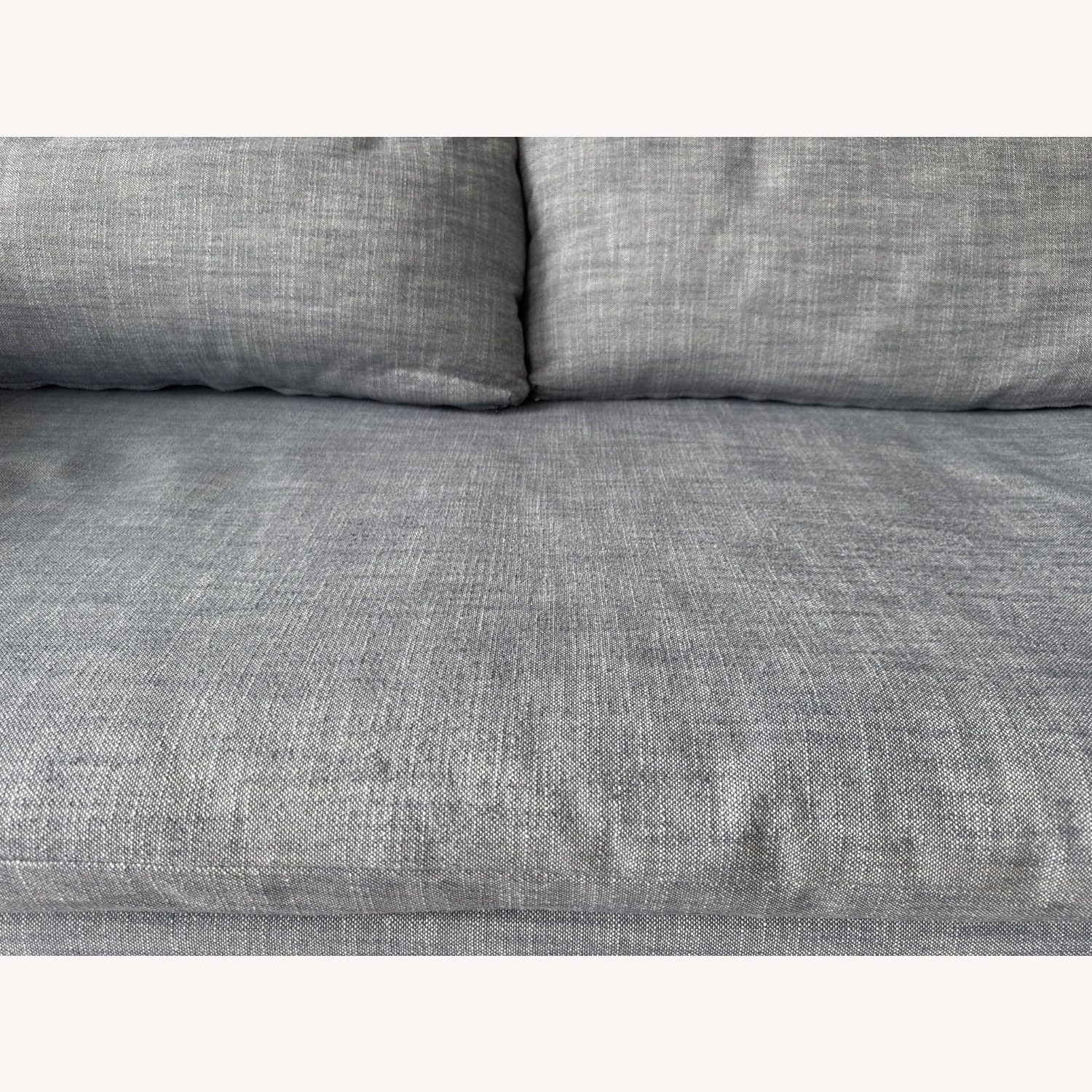 West Elm Shelter Light Gray Fabric 3+ Seater Sofa - image-5