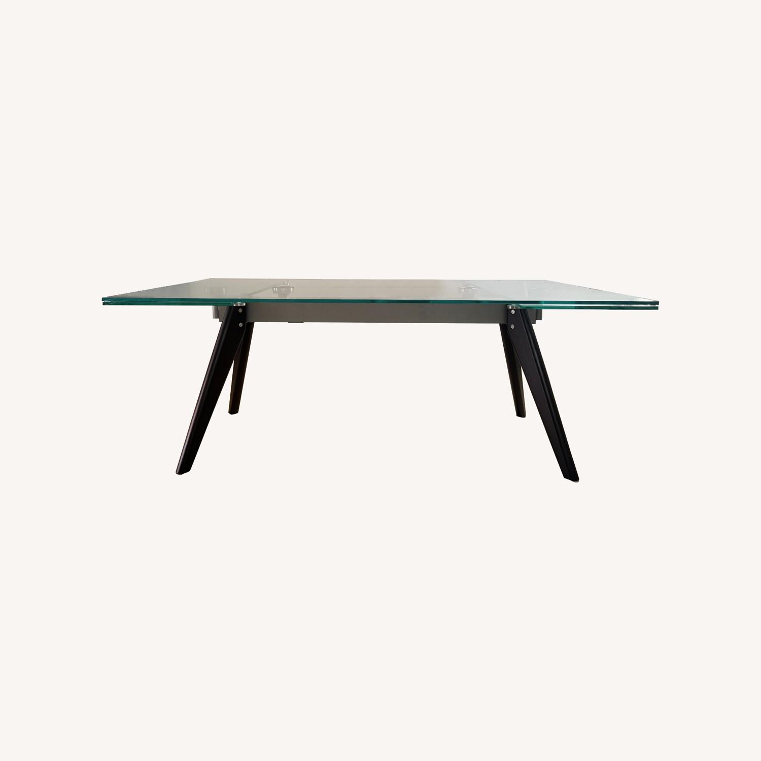 BoConcept Glass Extendable Dining Table 75-110" - image-0