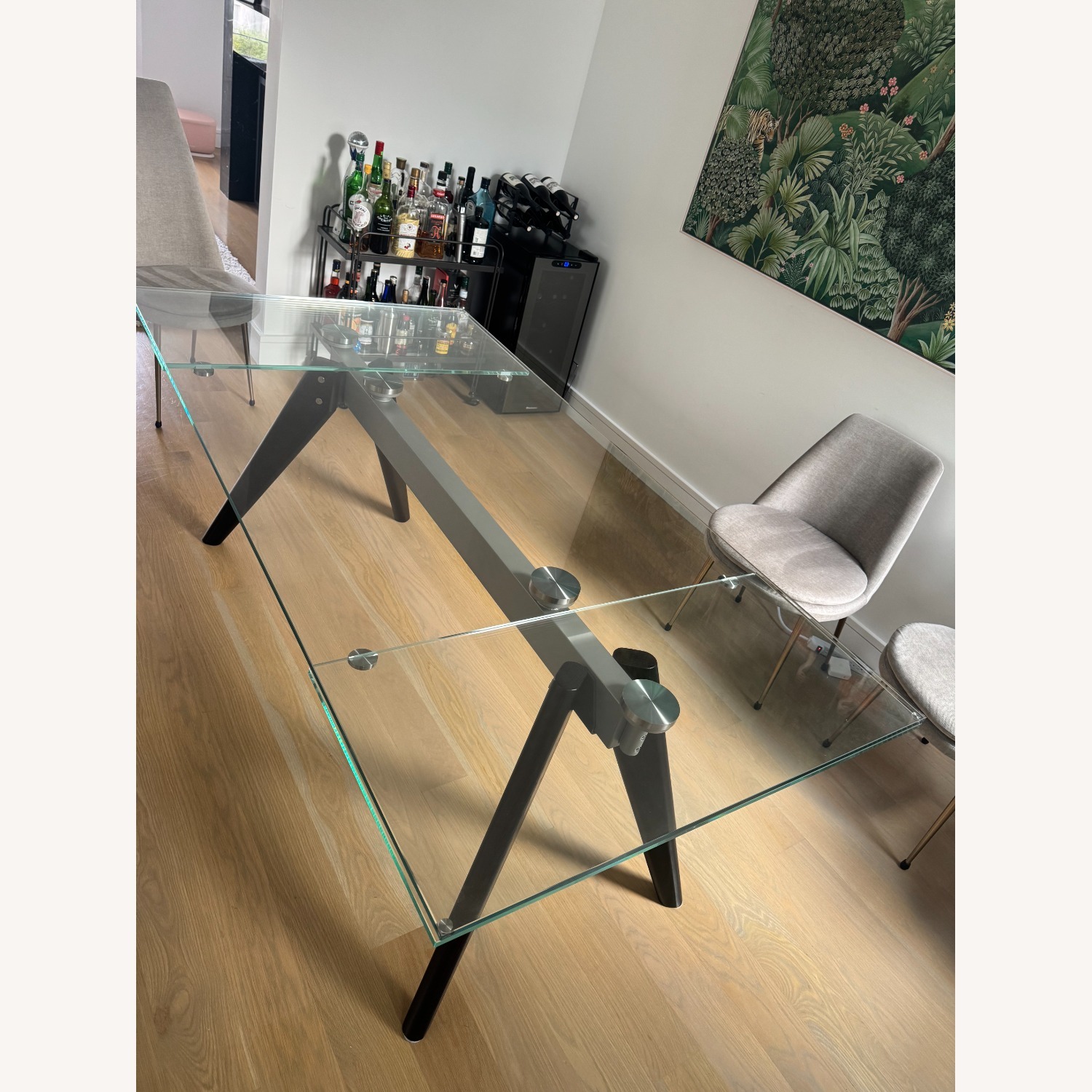 BoConcept Glass Extendable Dining Table 75-110" - image-2