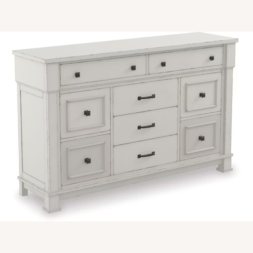 Used Ashley Furniture White Wood Dresser for sale on AptDeco