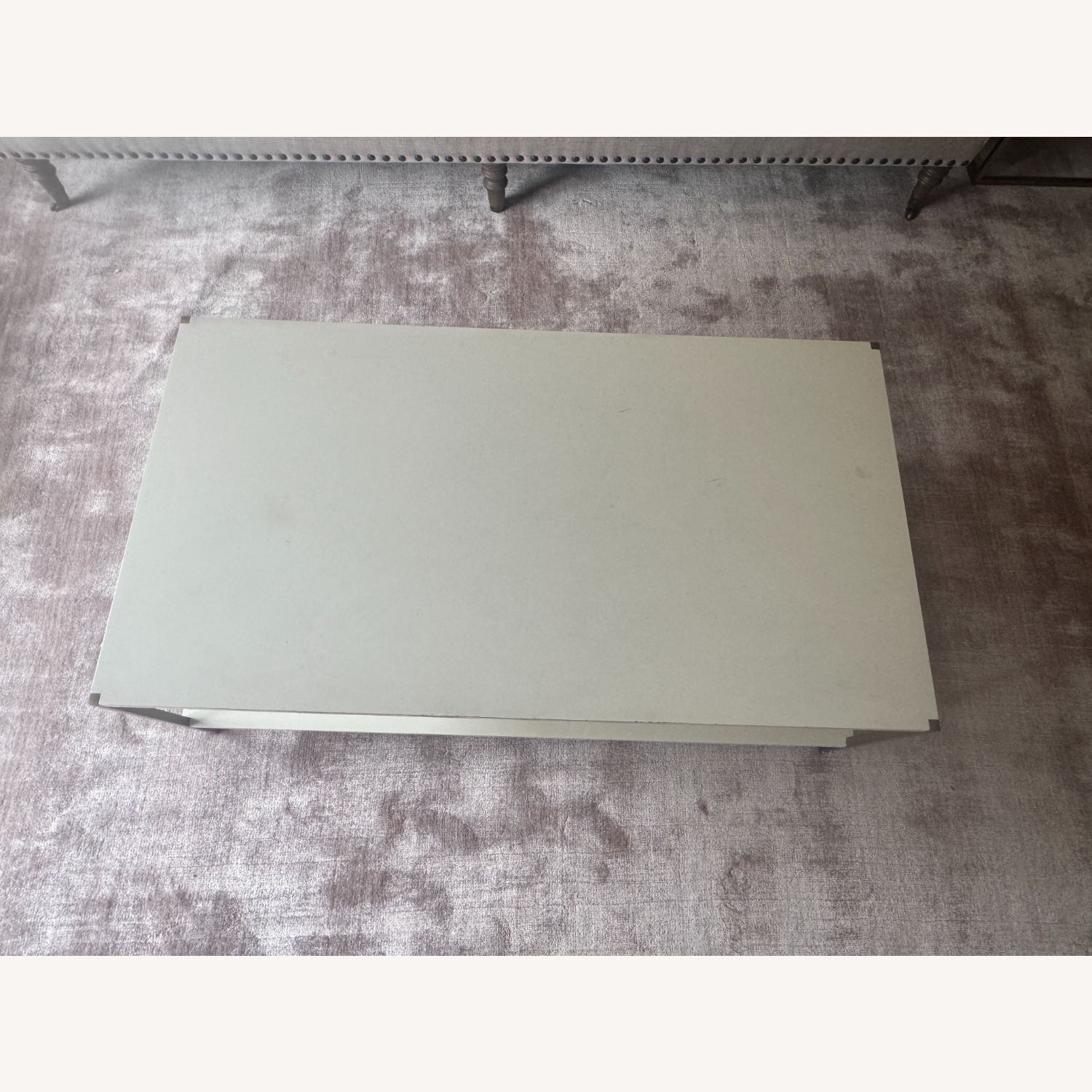 West Elm Zane White Wood Coffee Table - image-4