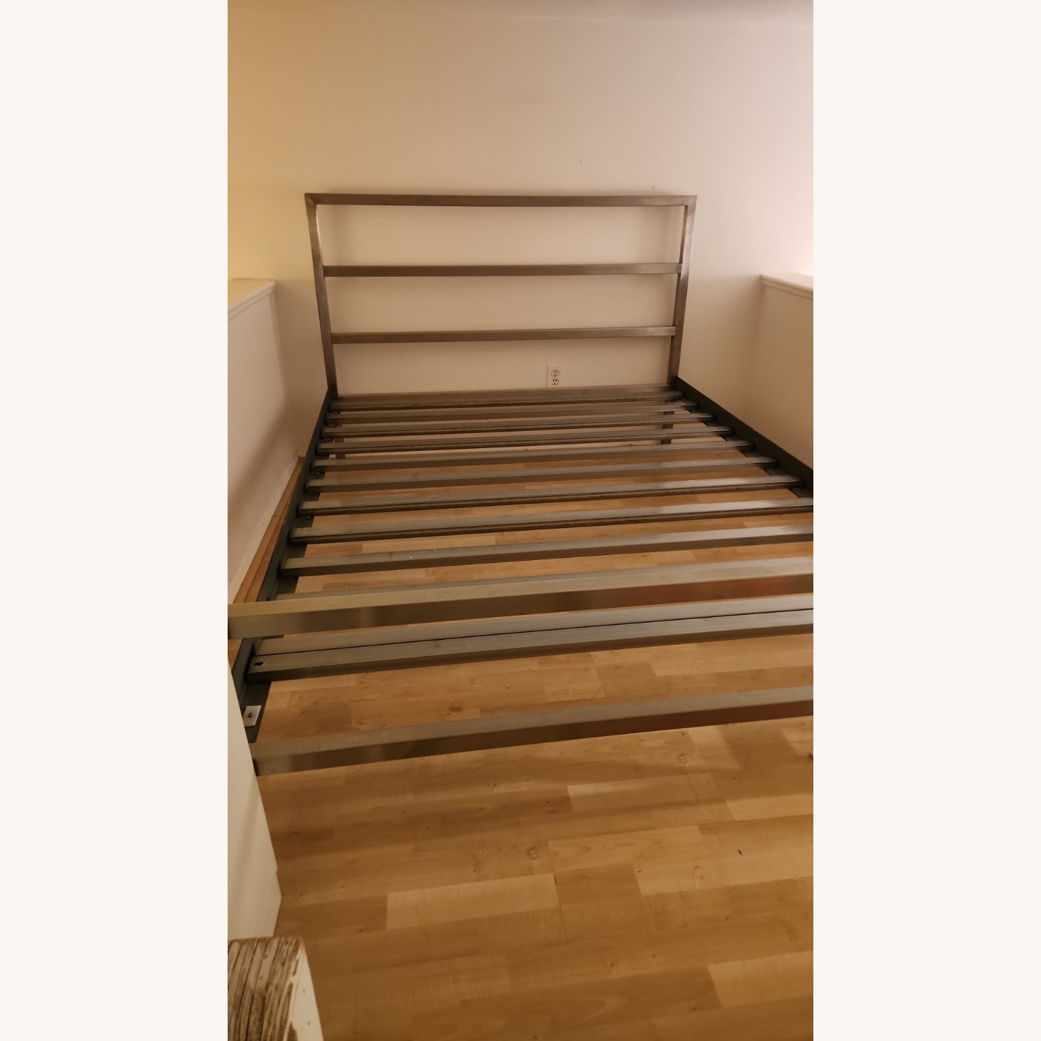 Room & Board Silver Stainless Steel Queen Bed - image-2